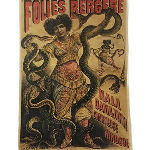 Freakshow Poster Sideshow Circus Fair Carnival SNAKE LADY Print